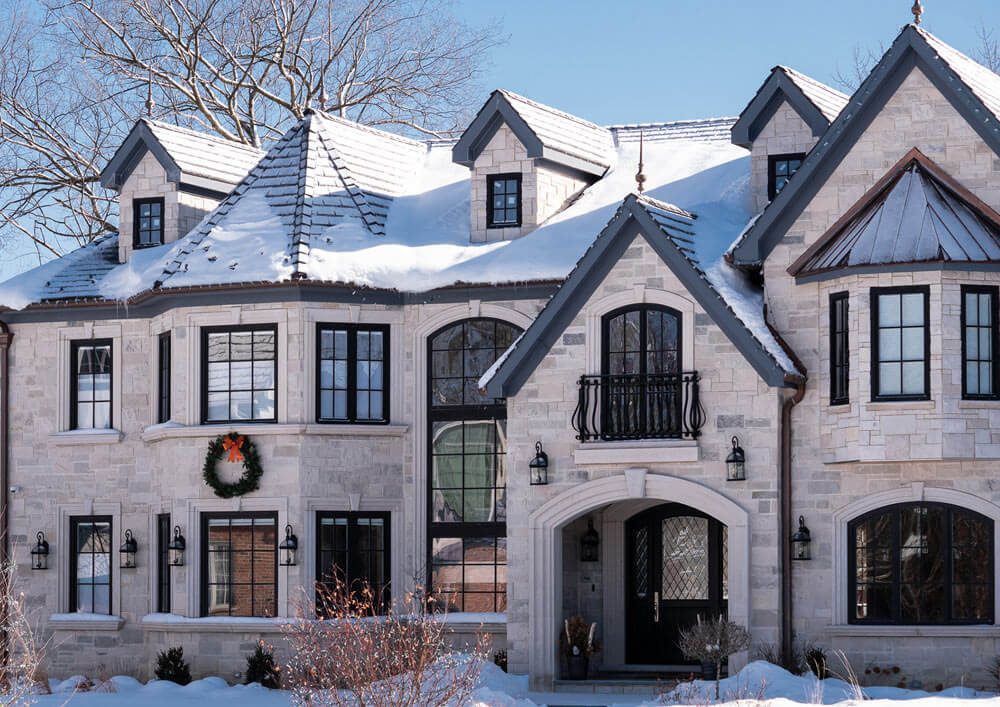 snowy windows
