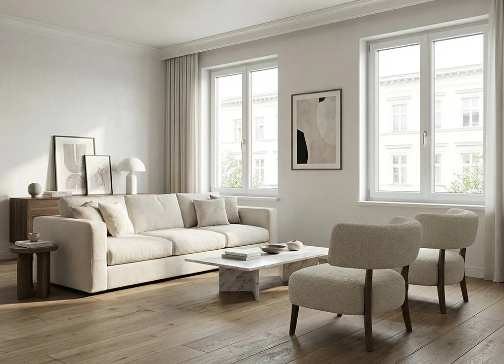 White windows