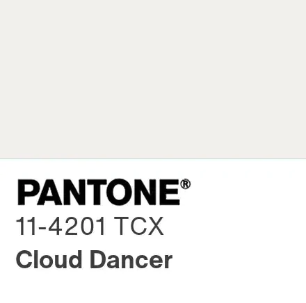 Pantone 11-420 cloud dancer