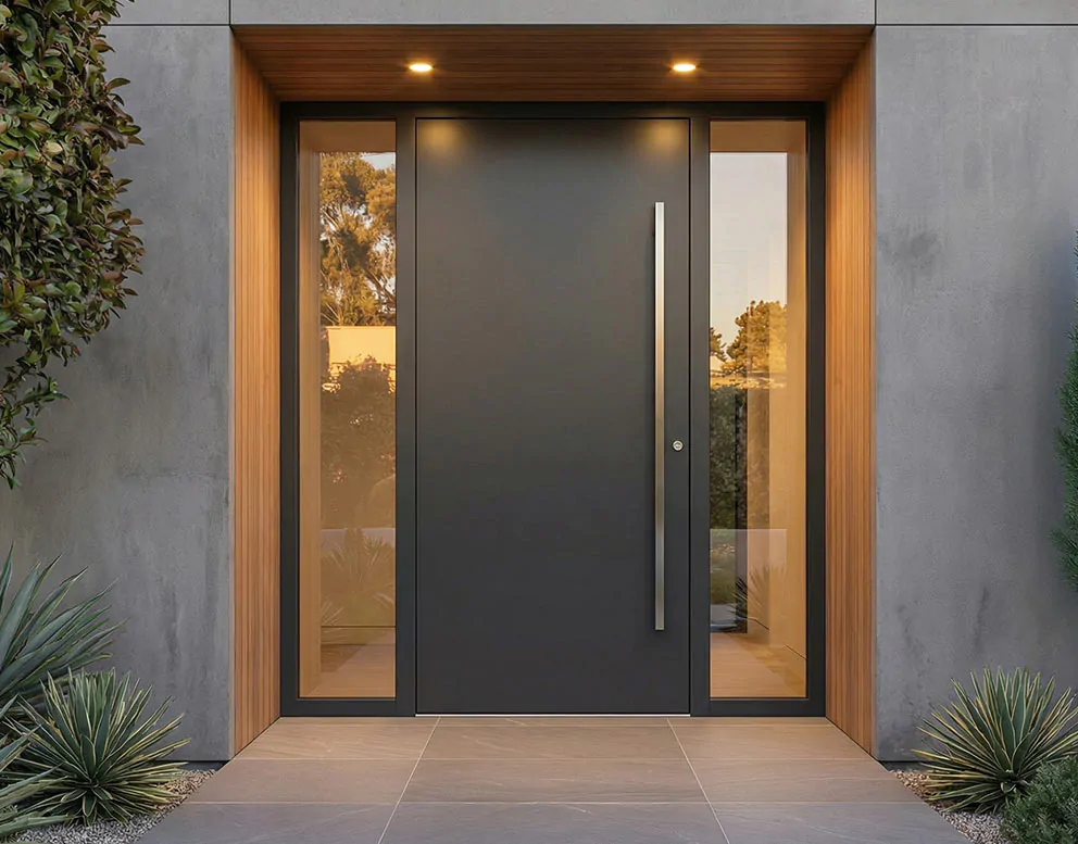 Aluminium doors